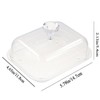 GUDEKIKL 1Pcs Clear Butter Box With Lid, Reusable Acrylic Butter