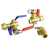 HYDRO MASTER Tankless Water Heater Service Valve Kit with Pressure