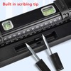 Woodworking Protractor Tool with Spirit Level Gauge Angle Finder Protractor