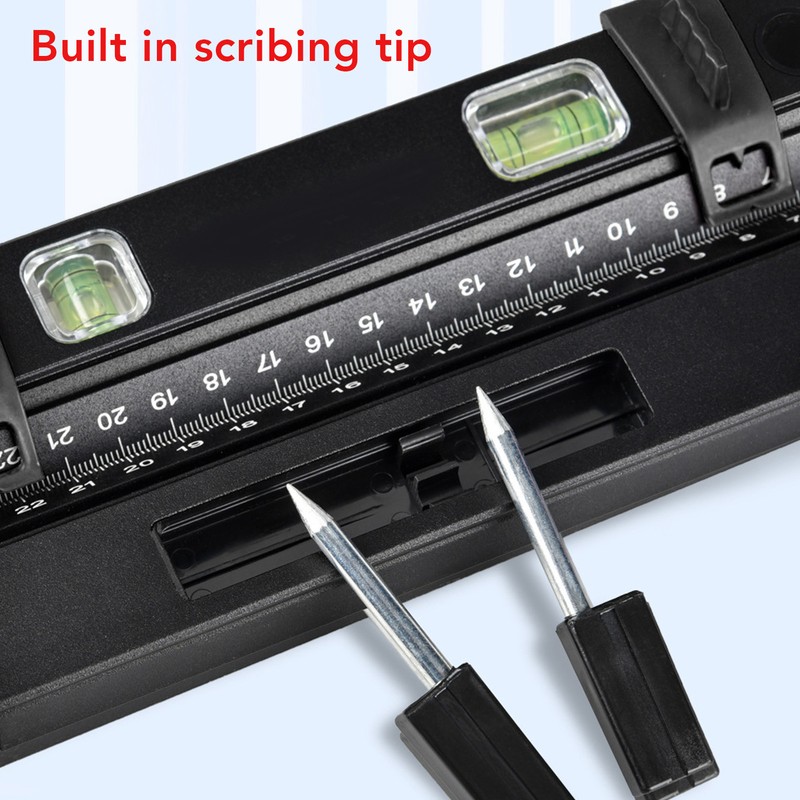 Woodworking Protractor Tool with Spirit Level Gauge Angle Finder Protractor