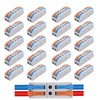 20Pcs Quick Connect Electrical Splicing Wire Connectors Kit Lever Wire