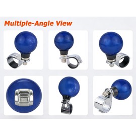 Arenbel Round Steering Wheel Ball Booster Car Turning Spinner Assist Grip Knob Handle Fit Most Agricultural Tractors Forklifts Lawn Mowers Boats, Dark Blue