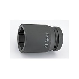 Koken 1 (25.4 mm) SQ. Impact Hexagonal Semi-Deep Socket (Thin) 0.7 inches (19 mm) 18301X-19