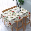 Worltoldb Christmas Tablecloths Polyester Table Cloth for Kitchen Dinning Table