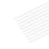 uxcell 10pcs ABS Plastic Square Bars Rod 1mm×1mm×20inch for Architectural Model Making DIY White