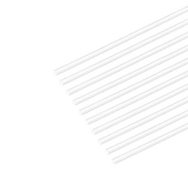 uxcell 10pcs ABS Plastic Square Bars Rod 1mm×1mm×20inch for Architectural Model Making DIY White