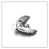 Fusamk Punk Rock Stainless Steel Animal Eagle Tag Pendant Wings