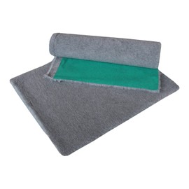 Vet Fleece Bedding | Vet Bed Original Greenback | Puppys and Dogs | Dog Bedding Ideal Whelping |30" x 24" (0.75m x 0.60m) - Grey | Durable | Quick Drying | Washable | Whelping Mat | Dog Bed