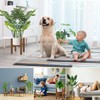 Rnined Adjustable Plant Stand Indoor,Bamboo Mid Century Modern Plants Stands,