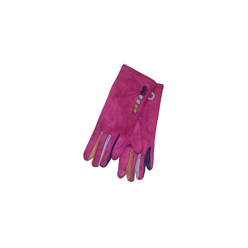 'Margot' Ladies' Gloves Vera Tucci Suede Feel Touch Screen Multi
