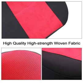 GXARTS 2Pcs Front Driver & Passenger Side Replacement 60/40 High Back Bench Seat Cover Cloth Black & Red Compatible with Ford Ranger XLT 1998 1999 2000 2001 2002 2003
