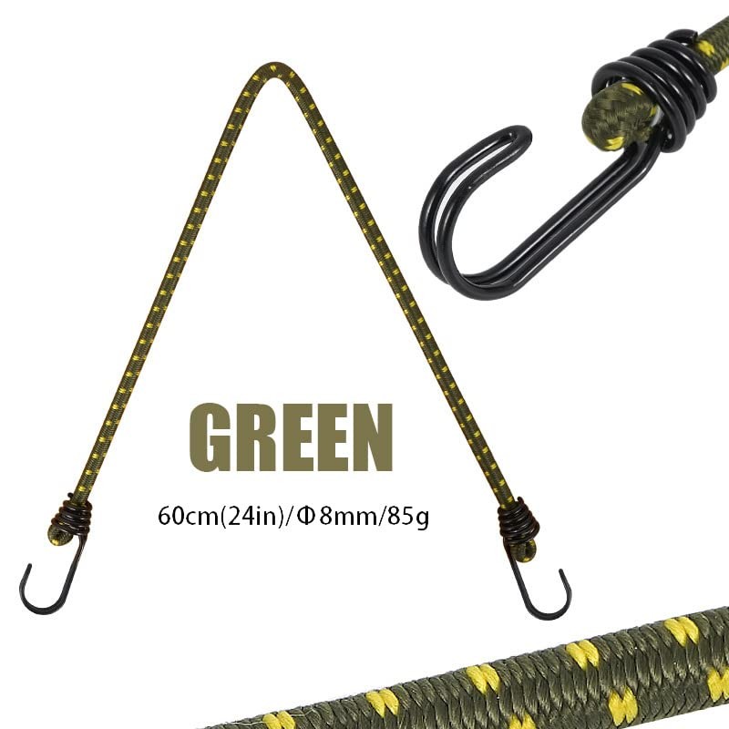 Alqpopg Bungee Cords with Hooks 24 inch Heavy Duty Outdoor