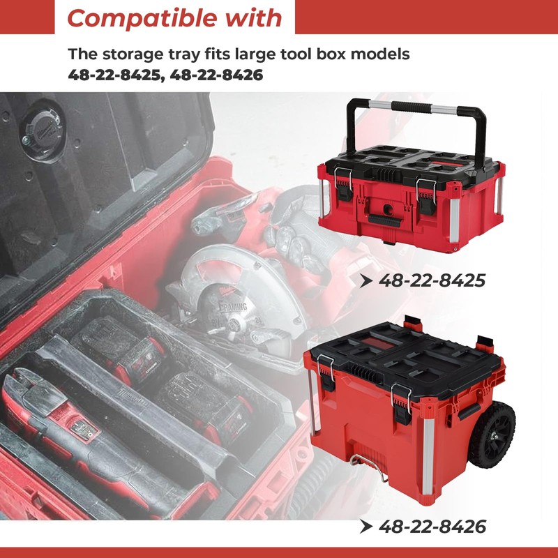 Packout Storage Tray 31-01-8400 Replacement for Milwaukee Packout Tool Box,