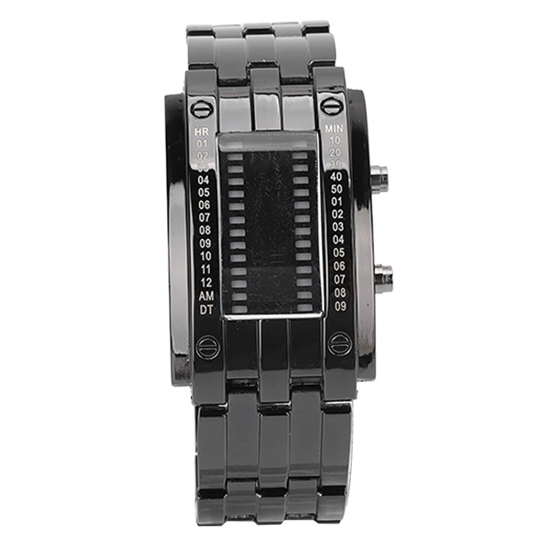 Men's Watch Fashion Exquisite Waterproof Alloy Men's LED Watch with