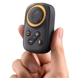 GOTOOLZ Wearable Bluetooth Speaker, Bluetooth 5.4 Clip On Wireless Speaker with Mic, TWS Function, 12Hrs Playtime, IPX5 Waterproof, Mini Portable Speaker for Outdoor Working, Biking, Running