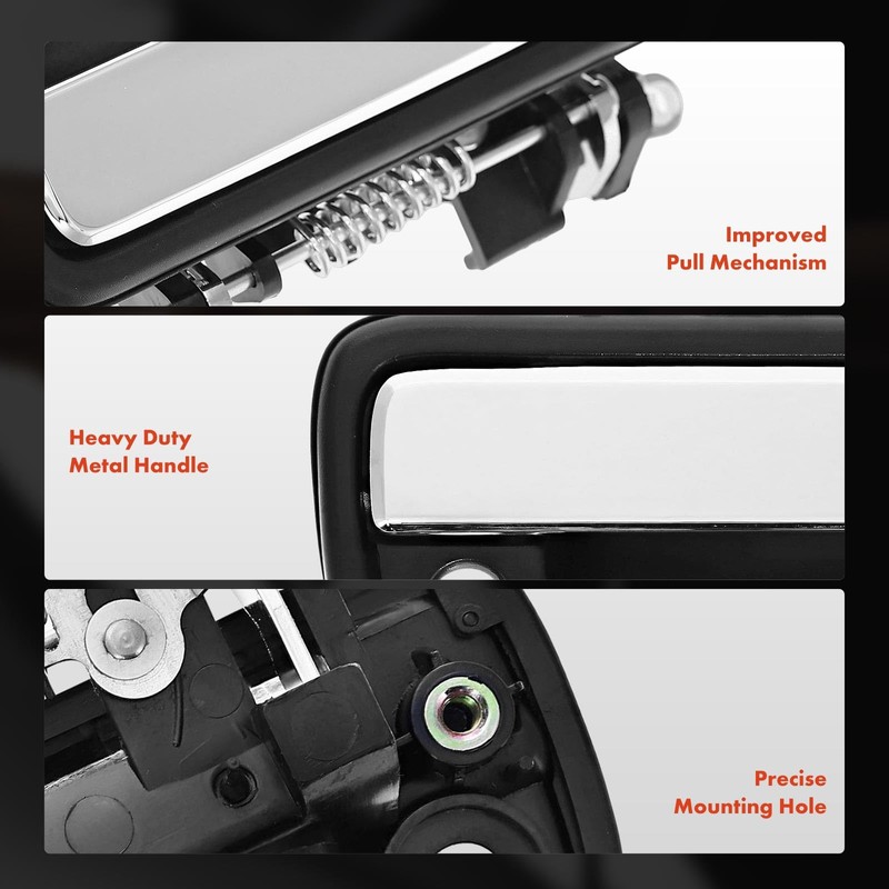 A-Premium Front Right Passenger Side Upgraded Metal Exterior Door Handle