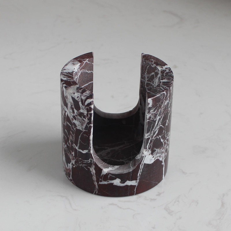 Natural Rosa Levanto Marble Sponge Holder for Kitchen Counter, Drying