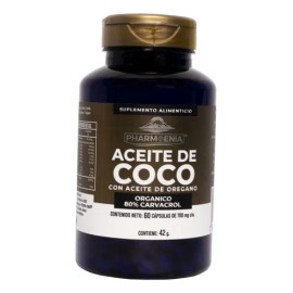 Capsulas Aceite De Coco Con Aceite De Oregano 60 Cápsulas                                                                                             