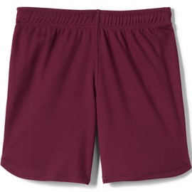 Lands' End Uniform Girls Mesh Short Burgundy Kids XXS