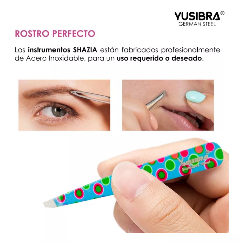 Yusibra Pinza Profesional Inoxidable Para Ceja Y Depilación Facial