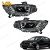 Unbranded Factory Projector Headlight For 2016-2021 Honda Civic Black Headlamp