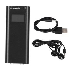 Magnetic Voice Recorder Intelligent HD Noise Reduction MP3 Digital Voice Activated Recorder for Work Study 16GB