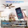 Ceiling Fans with Lights, 51 inch Modern Low Profile Ceiling