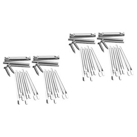 Mikinona 4 Sets thumb piano shrapnel mbira repairing parts thumb pianos thumb piano kalimba thumb piano replacement 8 key kalimba Mbira Finger Piano kid piano Metal self made child hardware