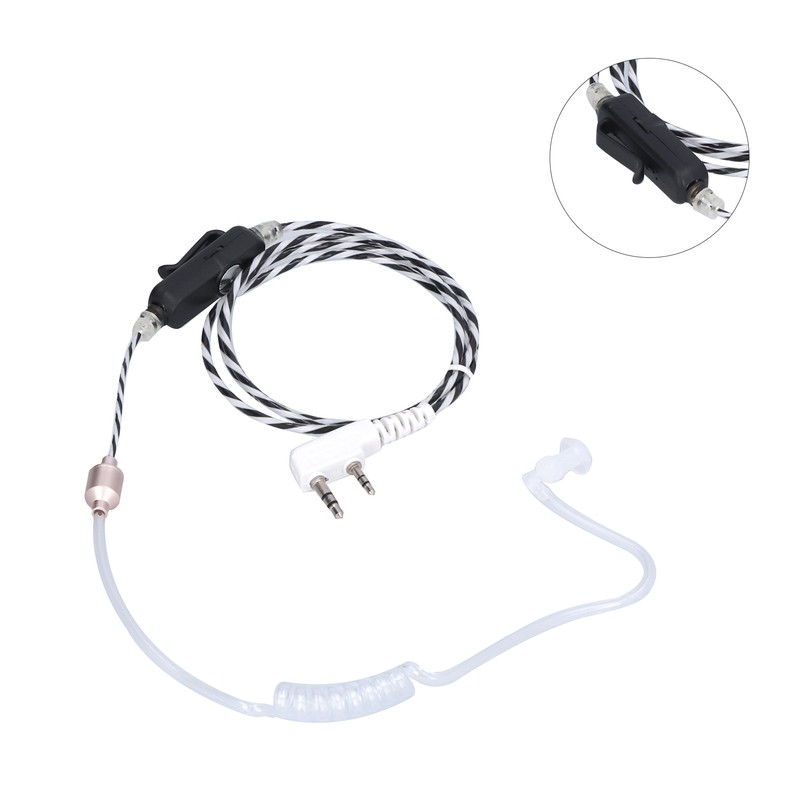 Walkie Talkie Earphone Adjustable Volume Acoustic Tube KHead for BaoFeng