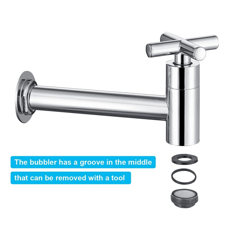 Tondiy Wall Mounted Cold Water Tap Brass Cold Water Tap