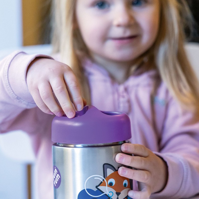 TUM TUM Kids Food Flask with Magnetic Spork & Easy