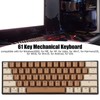 61 Keys Mechanical Keyboard Color Mixing Quick Response Wired Keyboard