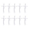 COGCHARGER 10 Pieces Blessed Cross Charm Pendants, Cross Faith Charm