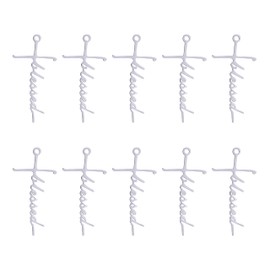 COGCHARGER 10 Pieces Blessed Cross Charm Pendants, Cross Faith Charm Necklace, Stainless Steel Pendant For Christian Religious Jewelry Gifts