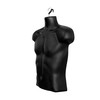 DisplayTown Male Mannequin Torso with Metal Stand Hollow Back Body