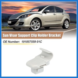 VekAuto 2pcs Sun Visor Support Clip Retainer for Mazda 3 2004-2009 No.LC6269261B77 Sun Visor Support Clip Holder Bracket Hanger Plastic Gray Anti Vibration Auto Accessories