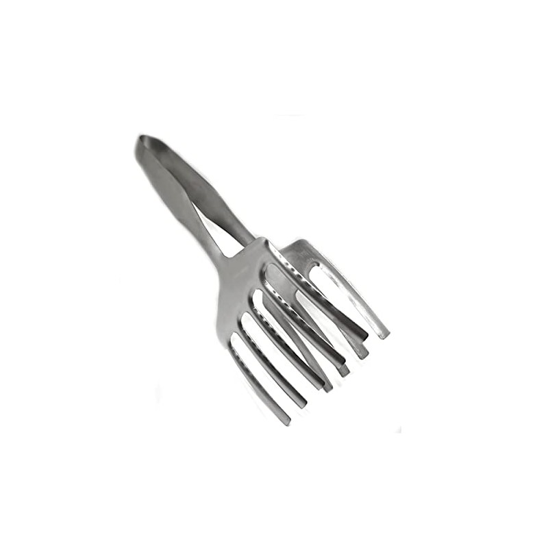 BWD Stainless Steel Big Tongs Design#6 BBQ Food Meat Salad