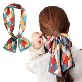 scicent Scrunchies for Girls Hair Bands for Women Satin Scrunchies for Hair Thick Scrunchy Head Ties Ponytail Holders Hair Accessories 8307