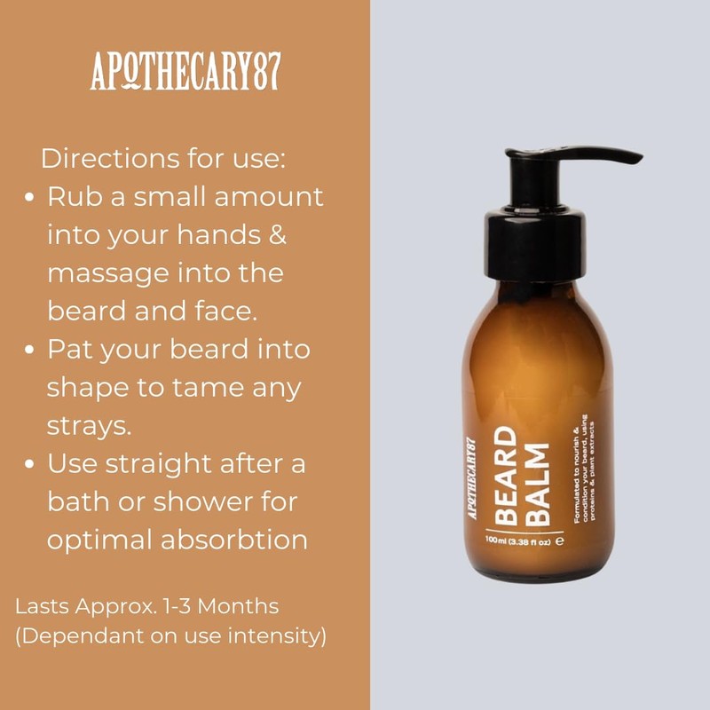 Apothecary 87 Beard Balm | Premium Formulation With Plant Extracts