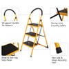 3 Step Ladder, Folding Step Stool with Wide Anti-Slip Pedal,