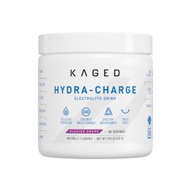 Kaged Polvo De Hidratación Con Electrolitos, Hydracharge Glacier Grape, Bebida Deportiva Para Hombres Y Mujeres, Suplemento Para Antes, Después Y Durante El Entrenamiento, 60 Porciones 60 Porciones(Pa