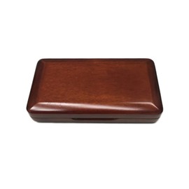 Maroon Wooden Oboe Reed Case with Smooth Surface for 3pcs Oboe Reeds(CASE ONLY)