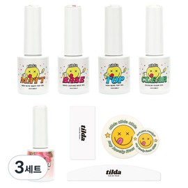 tilda base gel top gel matte top gel clear gel 10ml 4 pieces, 3 sets, base gel + top gel + matte top gel + clear gel / tilda 베이스젤 탑젤 매트탑젤 클리어젤 10ml 4개, 3세트, 베이스젤 + 탑젤 + 매트탑젤 + 클리어젤