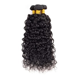 Water Wave Bundles Natural Black Human Hair Bundles Grade 8A Brazilian Remy Hair Weaves Extensions For Women 24 26 28 Inch