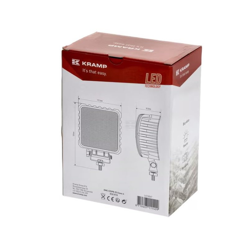Kramp LA10047 LED Work Light 48 W 3840 lm Floodlight