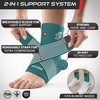 Sleeve Stars Ankle Brace Men & Women Support (Pair/M:10"-12"/Turquoise)