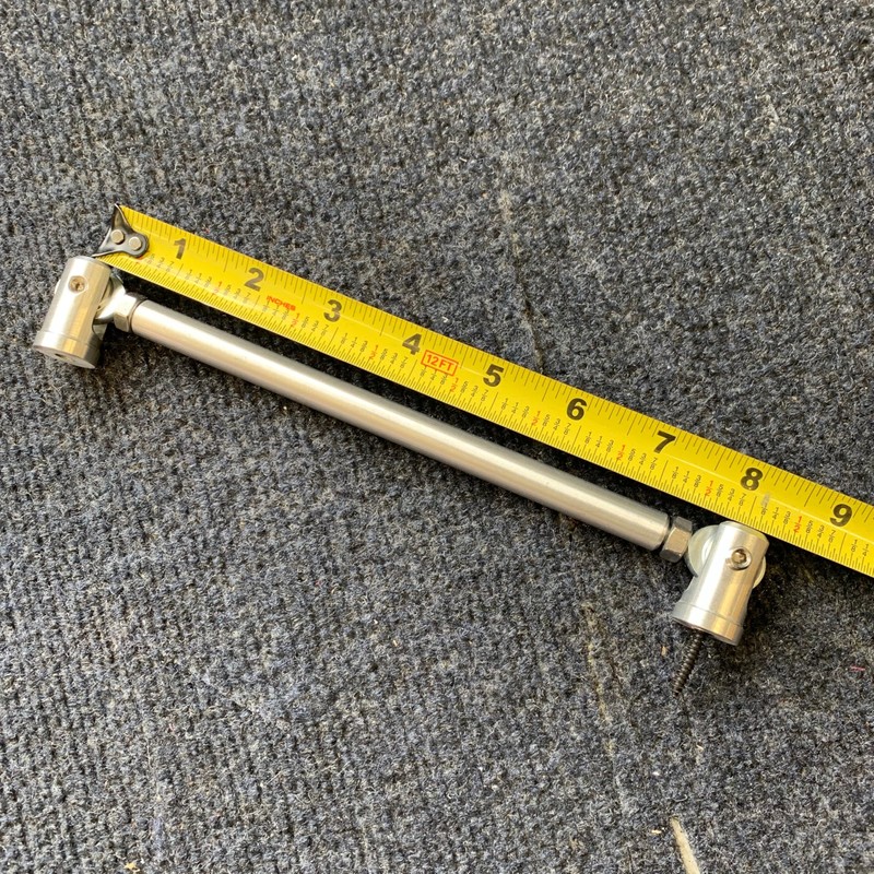 ZL1 Addons Adjustable Splitter Rods/Splitter Supports (6", Natural Billet Aluminum)