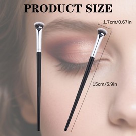 PHIOMUUE 2pcs Mascara Brushes for Lashes,Fan Shaped Flat Head Lash Brush, Separator Eyelash brushes for Upper Lower Eye Lash Brow for Eyebrows,Makeup Tool for Perfect Eye Lashes and Brows