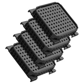 PARTSEE Refrigerator Activated Carbon Filter for Liebherr 9096989 9882460 988246000, Fresh Air Filter for 7440021-00 with Activated Carbon for Refrigerators (Black, 4 Pack)