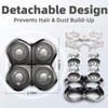 3Pack Pitbull Shaver Replacement Blade, Replacement Heads for Skull Shaver,